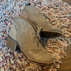 Merona Taupe Lace Boots